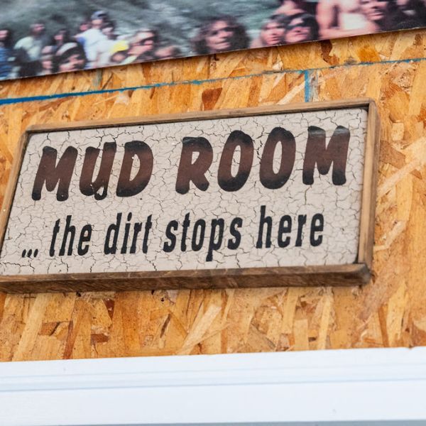 a sign on the side of a building